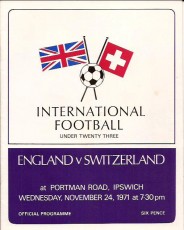 England v Switzerland