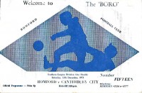 Romford v Canterbury City