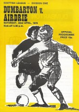 Dumbarton v Airdrieonians