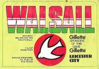 Walsall v Leicester City
