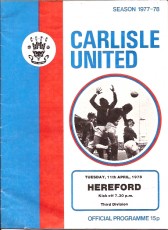 Carlisle United v Hereford United