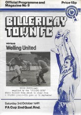 Billericay Town v Welling United