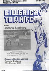 Billericay Town v Bishops Stortford