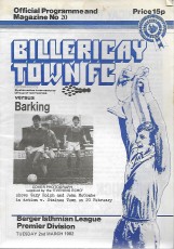 Billericay Town v Barking