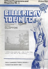 Billericay Town v Clapton