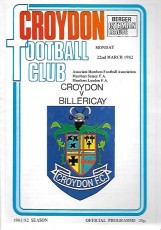 Croydon v Billericay Town