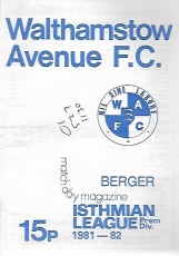 Walthamstow Avenue v Billericay Town