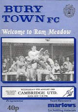 Bury Town v Cambridge United