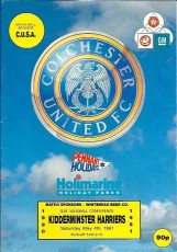 Colchester United v Kidderminster Harriers
