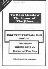 Bury Town v Northampton Town