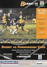 Barnet v Farnborough Town