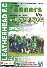 Leatherhead v Wimbledon