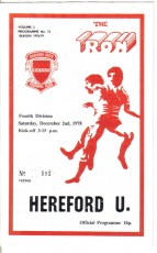 Scunthorpe United v Hereford United