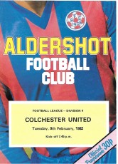 Aldershot Town v Colchester United