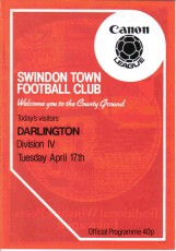 Swindon Town v Darlington
