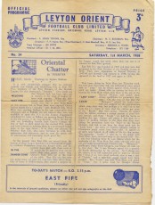 Leyton Orient v East Fife
