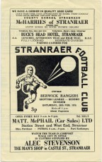 Stranraer v Berwick Rangers