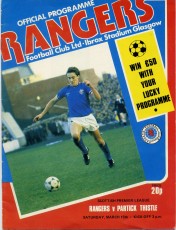 Rangers v Partick Thistle
