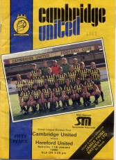 Cambridge United v Hereford United