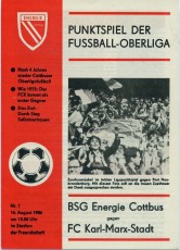Energie Cottbus v Karl Marx Stadt