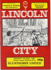 Lincoln City v Scunthorpe United
