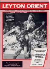 Leyton Orient v Cambridge United