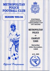 Metropolitan Police v Crawley Town