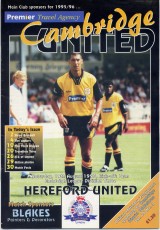 Cambridge United v Hereford United